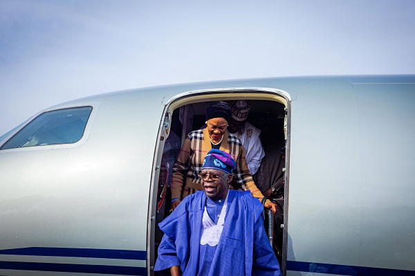 Tinubu has arrived in Benue, preparing to visit the troubled area of Yelwata